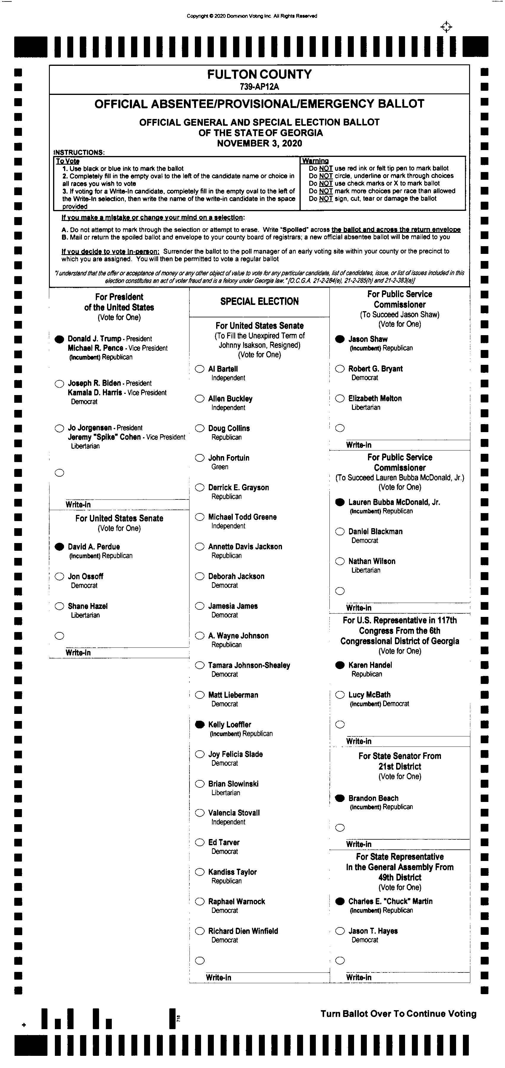 Doubled Ballot